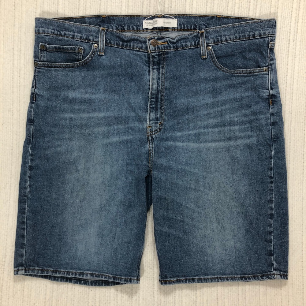 Signature by Levi Strauss & Co Mens W42 Blue Denim Jean Shorts 15745-0019
